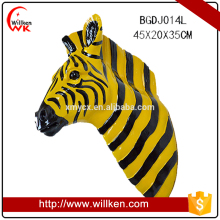 Polyresin Animal Heads Faux Zebra Head for Wall Decor