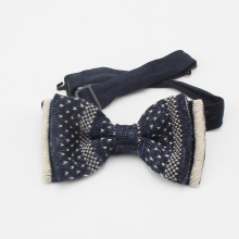 Strip Knit African Fashion Bow Ties for Men