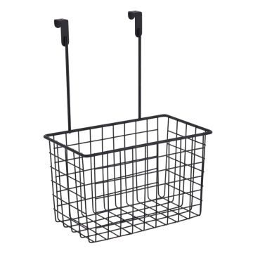 Over the cabinet door metal wire kitchen hanging storage deep basket