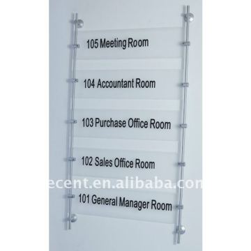 Glass Sign Rod Display System Fittings