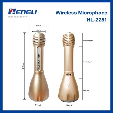 nice price Handheld bluetooth Karaoke Microphone Support wireless karaoke