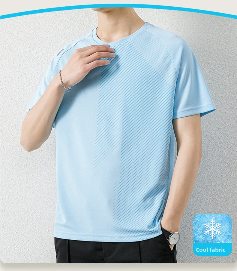 Дышащая короткая футболка из сетки большого размера Large Size Mesh Breathable Short T-shirt