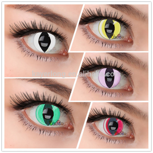 wholesale hollywood crazy color soft contact lens cat eye