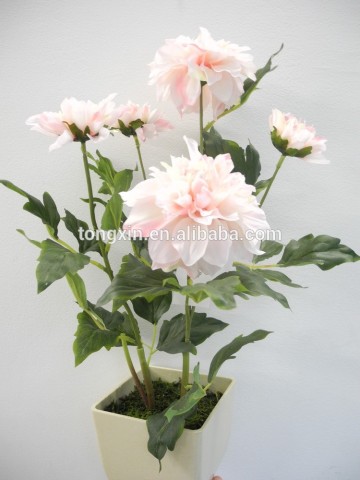 exhibition necessities garden plastic artificial decorative flower dahlia pot covers