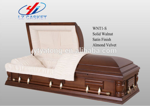 American wood Casket /wood coffin/metal casket, CASKETS AND COFFINS, POPLAR CASKET, FUNERAL CASKET