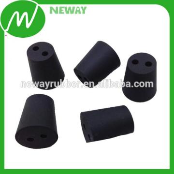 Black China Plug Manufacturer Rubber Plug With Hole