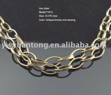 antique bronze color metal chain