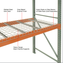Galvanized Steel Wire Mesh Decking Pallet Racks