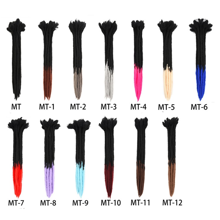 Short Dreadlock Crochet Locs Synthetic Dread Locks Braiding Hair Extensions
