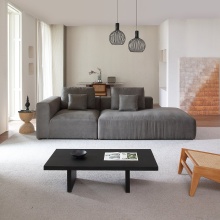 Modern Minimalist Living Room Furniture: Lounge Sofa & Coffee Shop Fabric Sofa