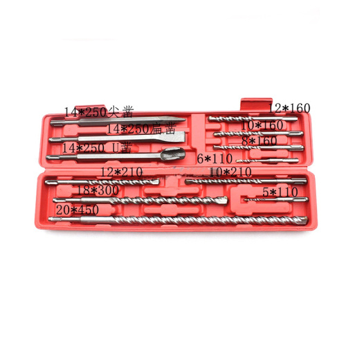 12 PCS Hammer Drill Bits and Chisels Set