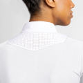 Chemises de compétition Femmes Horse Riding Tops White Mesh