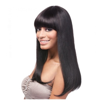 Aishili Wholesale hiar wigs black long synthetic wigs Silky straight hair for fashion woman