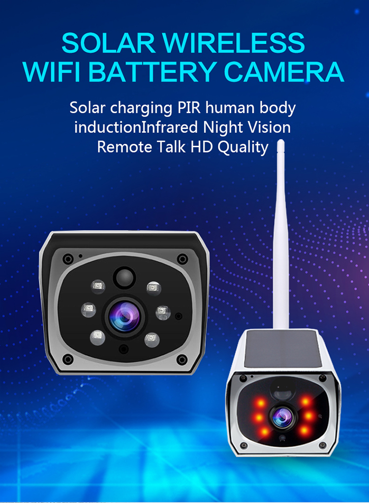 Security Battery Solar Powered Camera