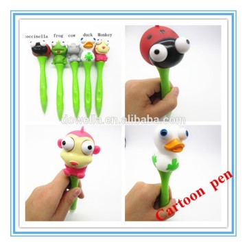 promotional plastic pen with squeezable figurine from Disney audit factory
