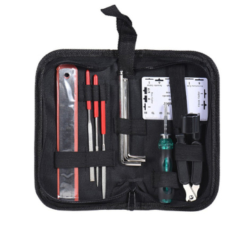 Guitar Repair Tool Set: 10pcs Luthier Kit with String Organizer