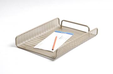 Wire Metal Punch Office Organizer Document Tray