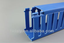 Solid Wall Plastic Square Wiring Duct Electrical Slotted