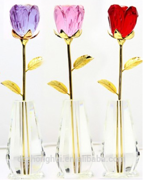 2016 Beautiful colored crystal rose