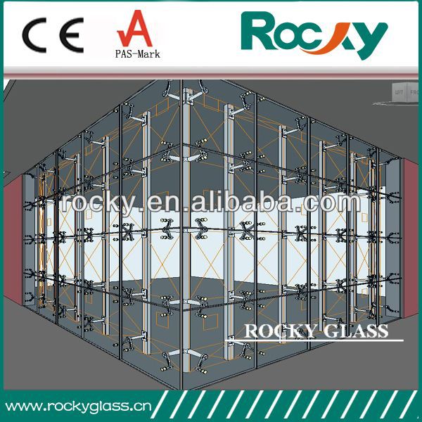 24MM TO 28MM THICKNESS INSULATED TEMPERED LOW E GLASS FOR SUNROOM SKYCRAPER