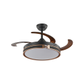 Black Ceiling Fan with Golden H Sign