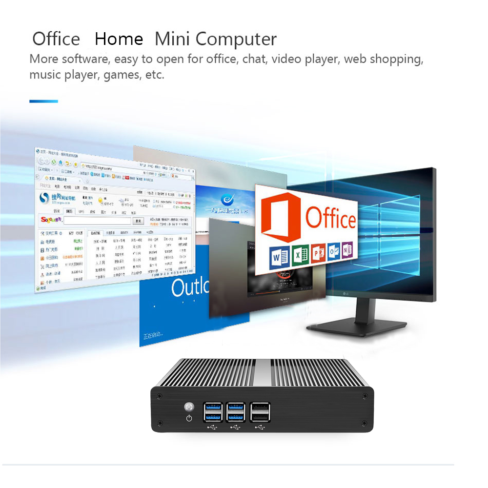 Fanless Mini Computer