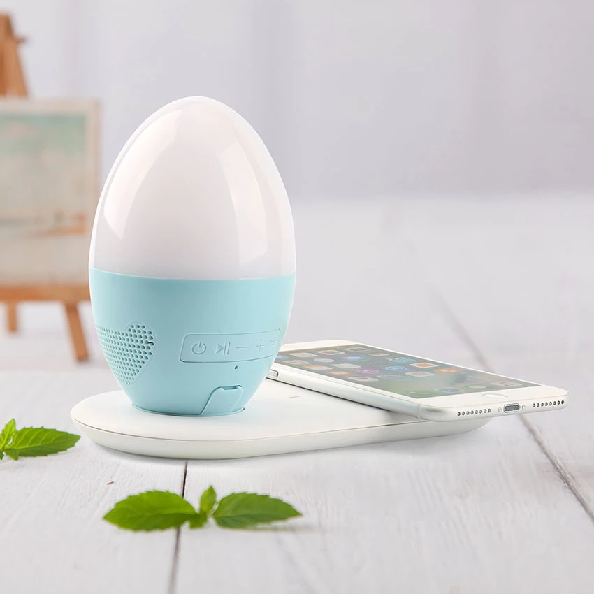 Hot Sales Wireless Charger Lamp and Bluetooth Speaker
