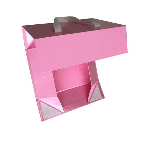 Flat Pack Gift Boxes with Ribbon Handle