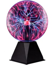 J&R 8 Inch Magic Touch Glass Plasma Ball Night Light