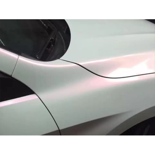 Pearl White gloss nga pula nga awto sa vinyl