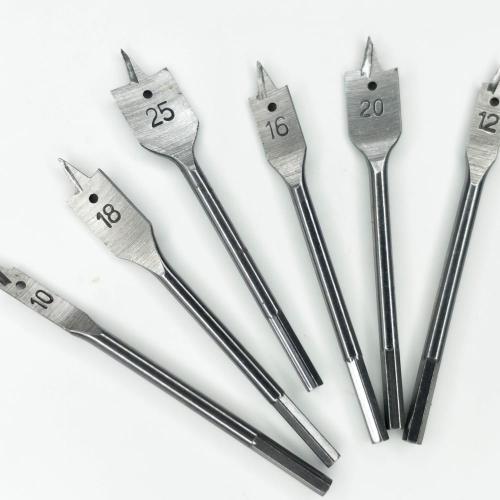 7pcs Plastic White Plastic Wood Bits Flat