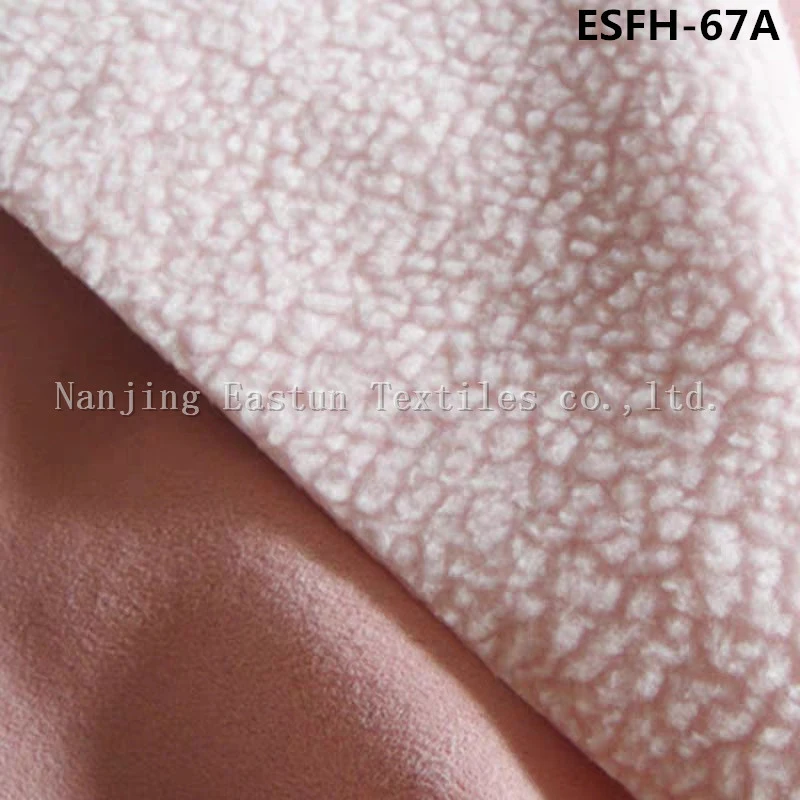 Micro Fiber Polar Fleece Bonded Sherpa Fleece Esfh-12A