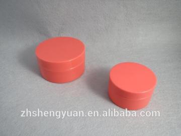 red color plastic cosmetic face cream container