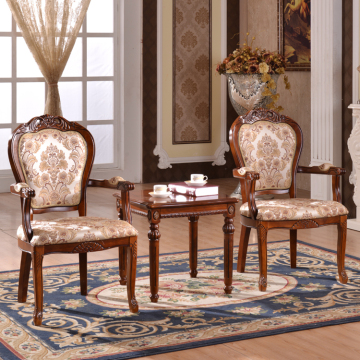 European classical wood tea room chairs Chinese tea table and chairs set