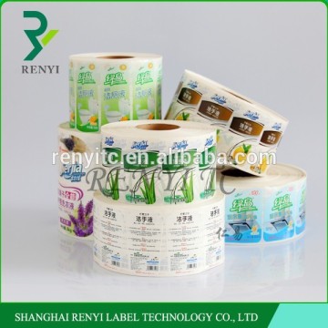 printing rolled self adhesive stickers