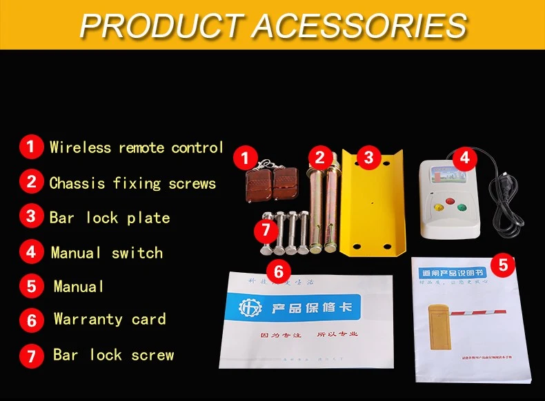 Electronic Airborne Gates in School Areas Traffic Control Barricade Gates