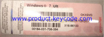 Windows 7 Ultimate Oem Lable , Windows Product Key Sticker