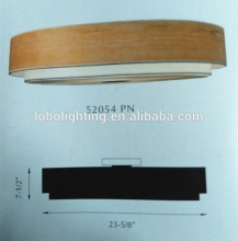 four lamp ceiling fixture with real wood veneer shade/antique wood lighting/wood veneer lamp/modern ceiling lights for bedroom