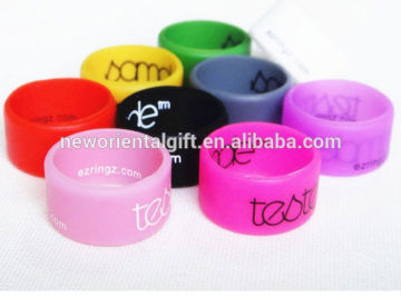 unisex fashion rubber silicone finger band ring