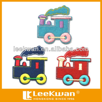 Lovely Embroidered Applique, kid's train applique, embroidery applique