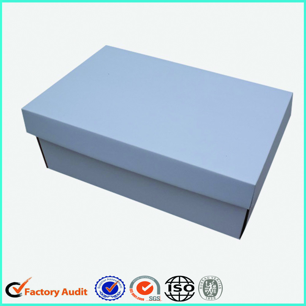 White Cardboard Foldable Shoe Box