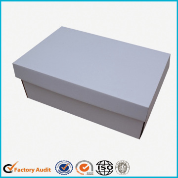 White Cardboard Foldable Shoe Box