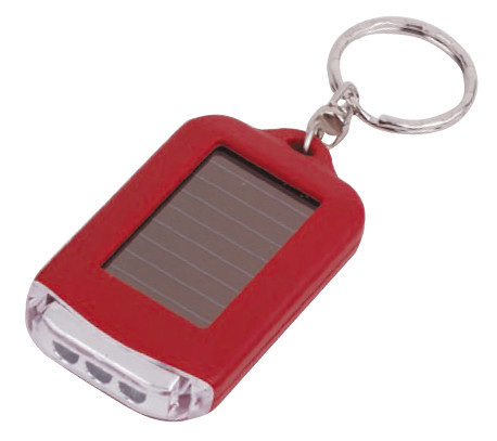 3LED energi surya plastik mini keychain obor