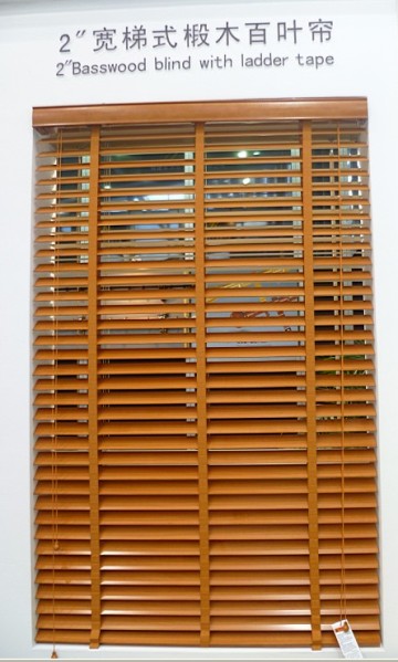 Ladder tape Basswood venetian blinds