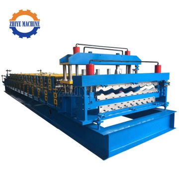 Double Layer Roof Tiles Roller Form Corrugation Machines