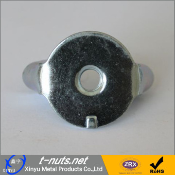 Zinc plated steel stamp wing nuts