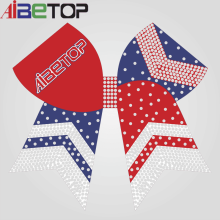 Glitter Fabric Cheer Bows