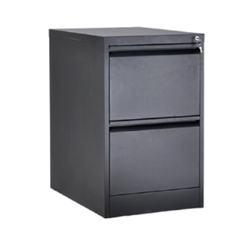 Black 2 Drawer File Cabinet