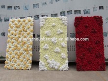 Silk Rose and Hydrangea Wedding Flower Wall