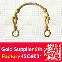 Wooden Bead Handle For Woman Handbag